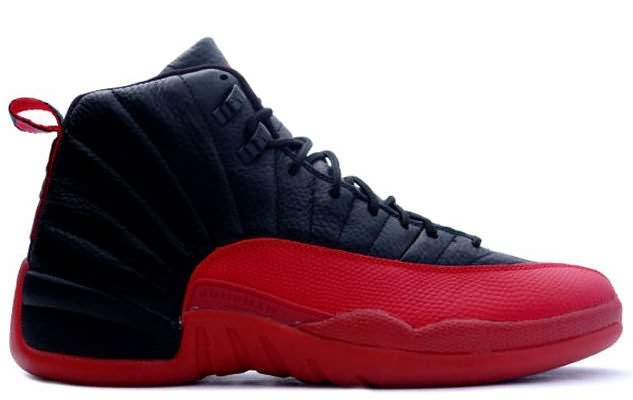 Exactly Fit Air Jordan 12 (XII) Original Playoffs (Black Varsity Red) Top Quality